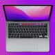 apple macbook pro 13 m2 on purple background