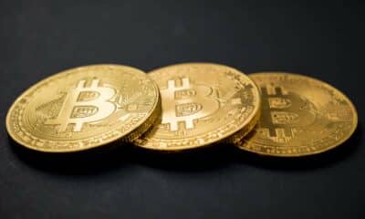 bitcoin cryptocurrency on table