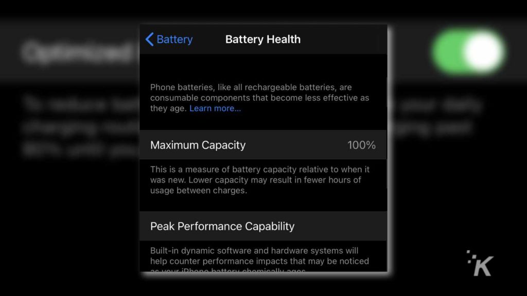ios battery health