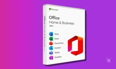 lifetime access to microsoft office box on a purple background
