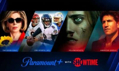 paramount plus showtime banner showing Ten Bengal Yellowjackets are fighting in an American Gigolo show on CBS Sports, which is being streamed on Paramount+ and Showtime. Full Text: 10 BENGAL THE GOOD FIGHT CBS SPORTS | NFL YELLOWJACKETS AMERICAN GIGOLO Paramount+ SHOWTIME WITH