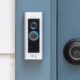 ring doorbell on wall of home