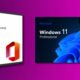 This image shows the different versions of Microsoft Office Professional and Windows 11 Professional available for purchase in 2021. Full Text: Microsoft Microsoft Office Partner Microsoft Professional Office Professional Windows 11 Professional 2021 wowa Cecel 2021 Onetiate PowerPoint Oufioo Publisher