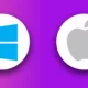 windows 11 and apple logo